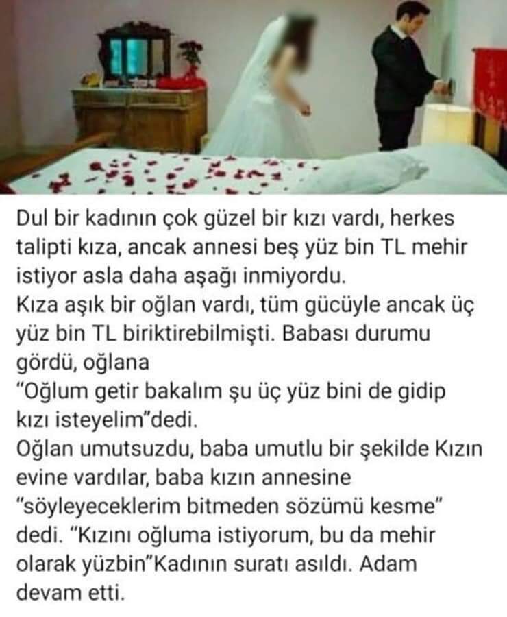 Dul bir Kadının çok güzel kızı vardı